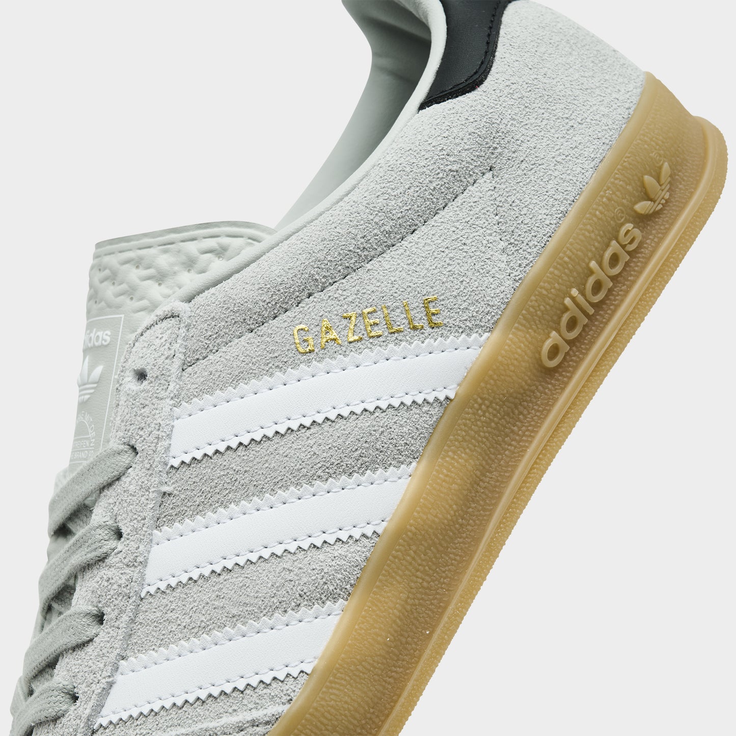 adidas Juniors' Gazelle Indoor Wonder Silver / White