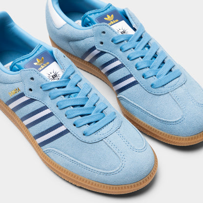 adidas Juniors' Samba OG Light Blue / White - Gum