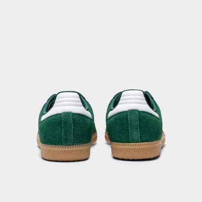 adidas Juniors' Samba OG Team Dark Green / Better Scarlet