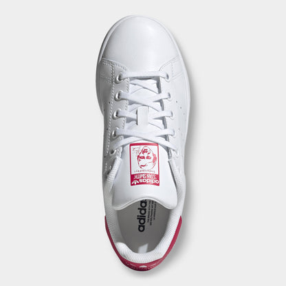 adidas Juniors' Stan Smith White / White - Bold Pink