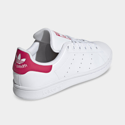 adidas Juniors' Stan Smith White / White - Bold Pink