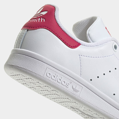 adidas Juniors' Stan Smith White / White - Bold Pink