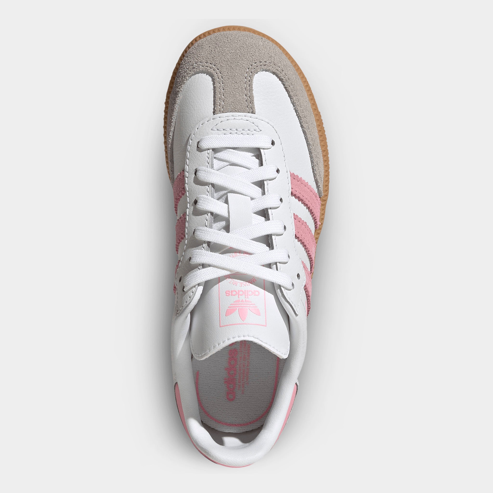 adidas Children's Samba White / Light Pink - Gum – JD Sports