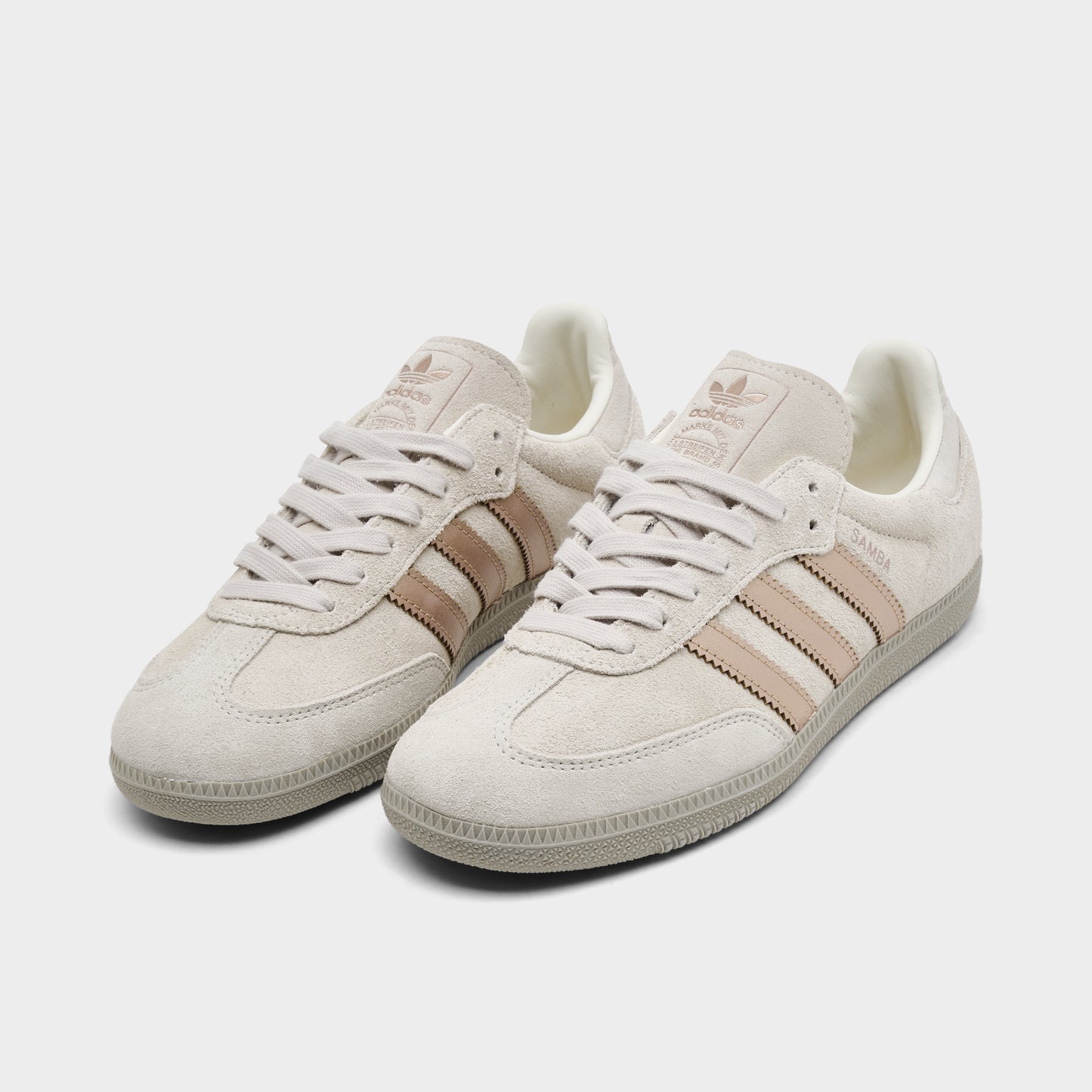 adidas Femmes Samba OG Blanc Cassé / Cuivre Métallique - Beige Pâle
