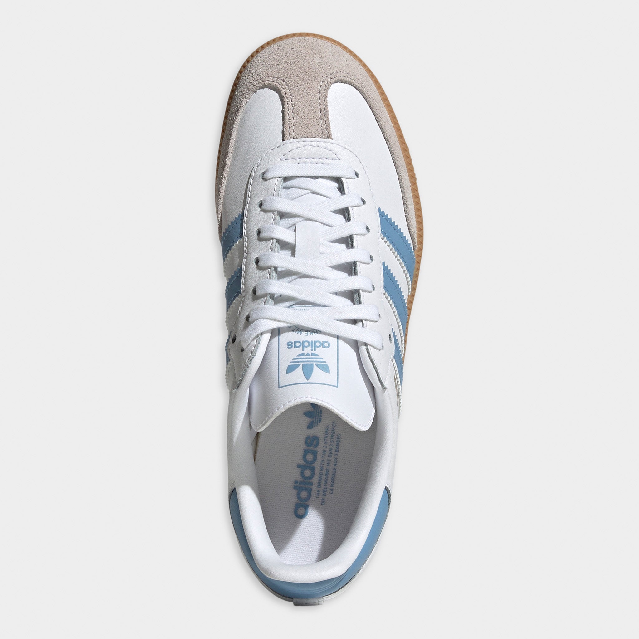 adidas Juniors' Samba OG White / Ash Blue - Gum – JD Sports