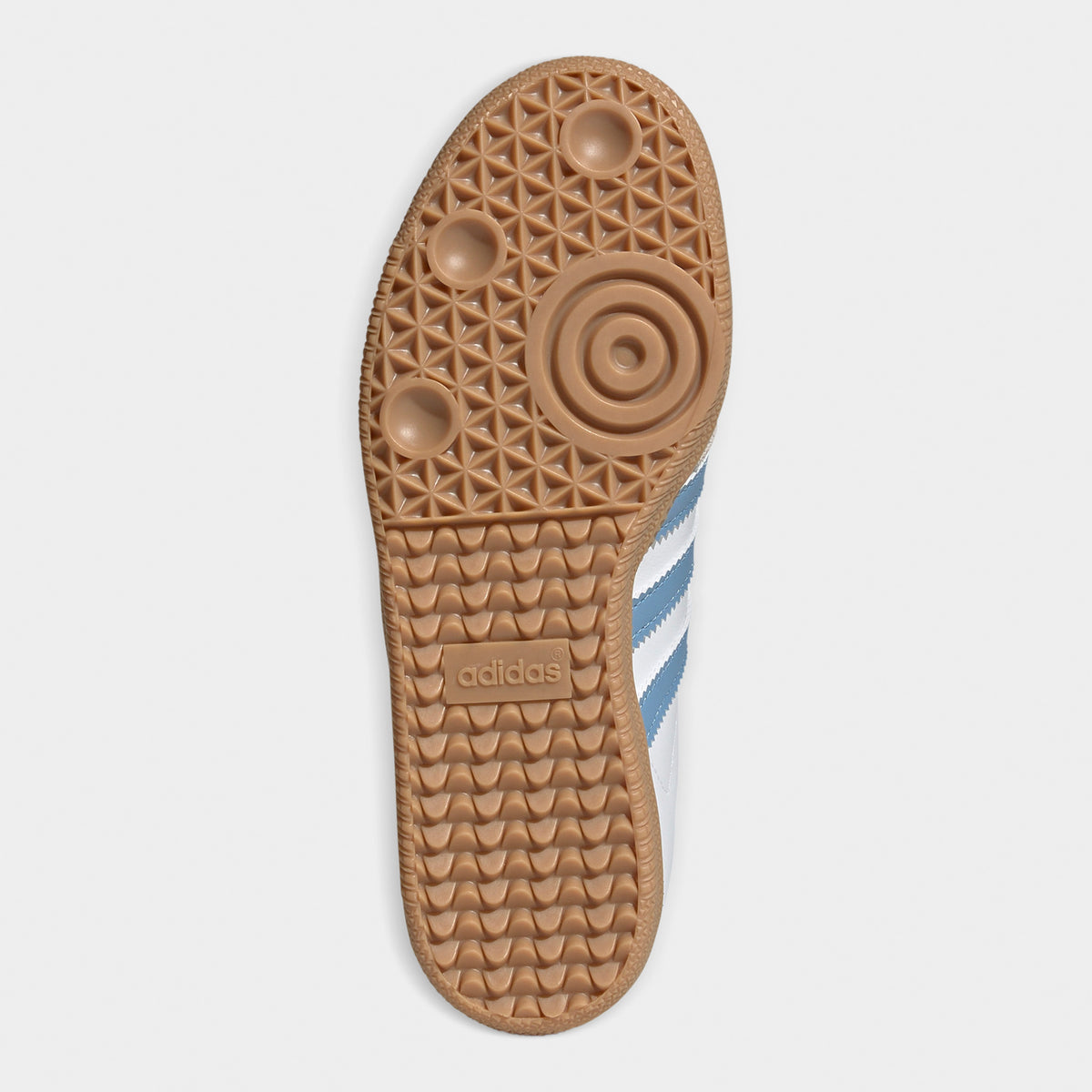adidas Juniors' Samba OG White Ash Blue Gum – JD Sports