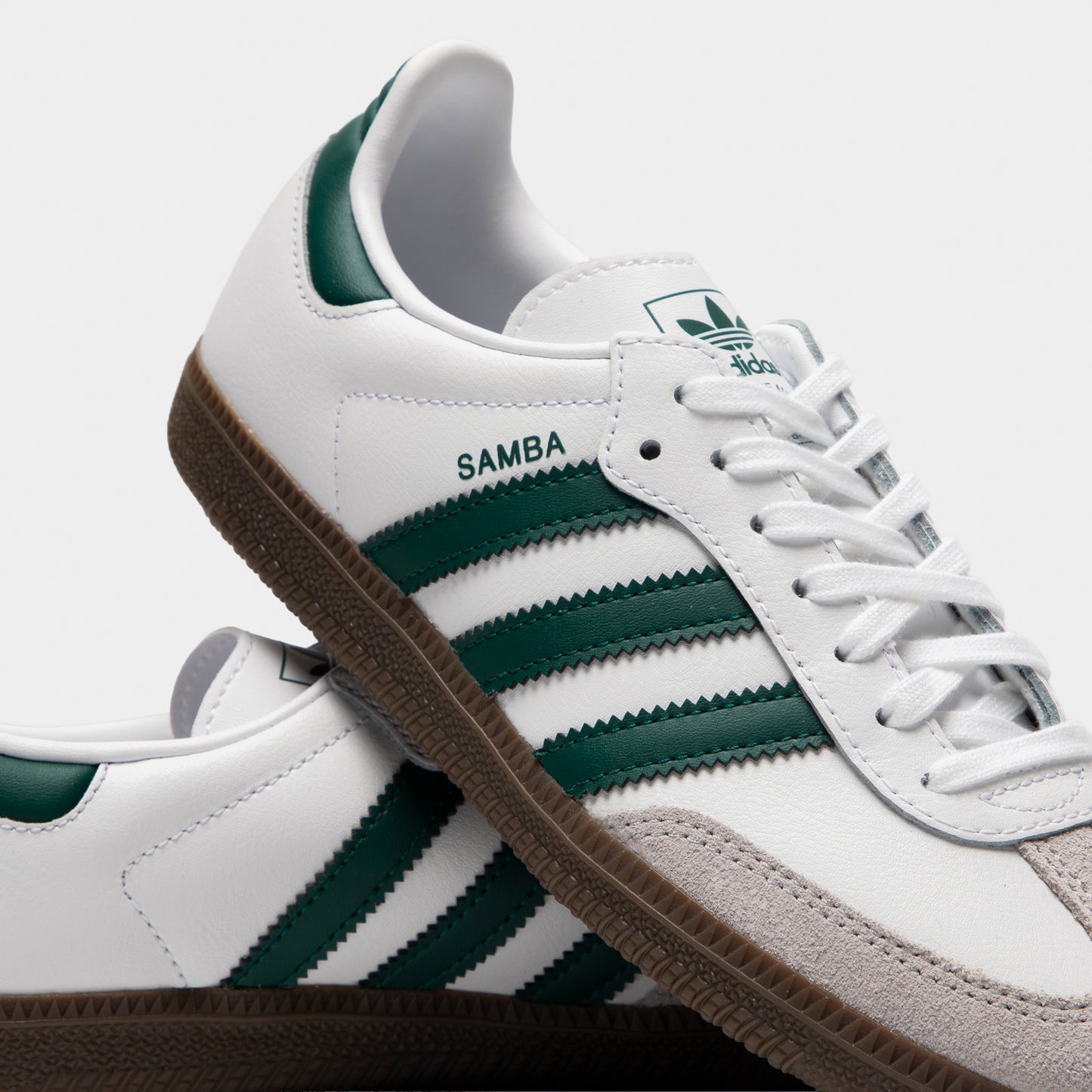 adidas Juniors' Samba OG White / Collegiate Green / Gum