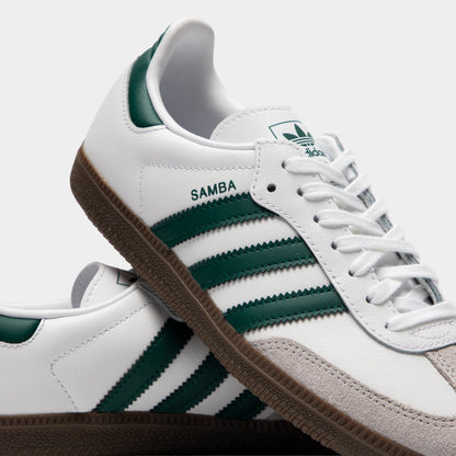 adidas Juniors' Samba OG White / Collegiate Green / Gum