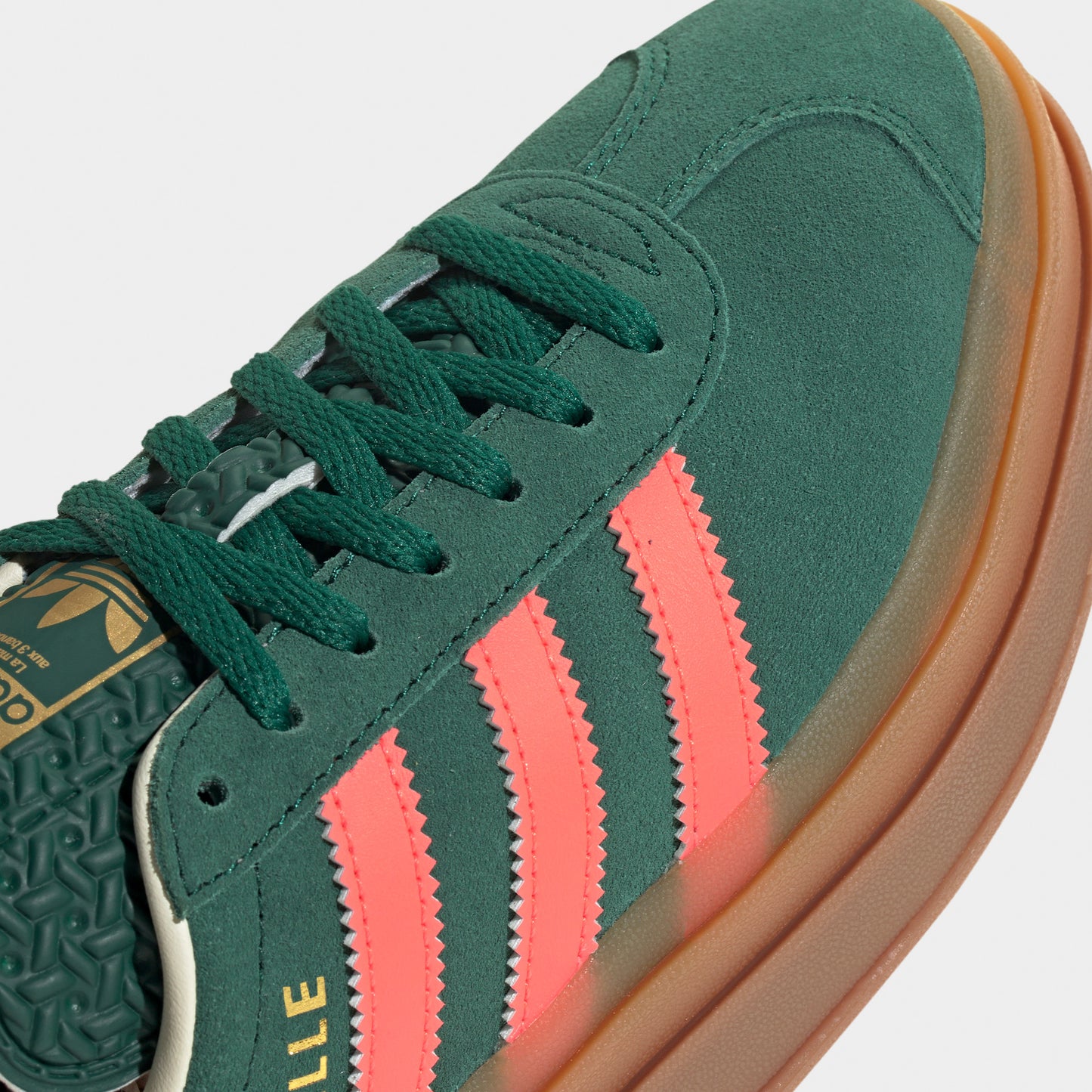 adidas Juniors' Gazelle Bold Green / Orange