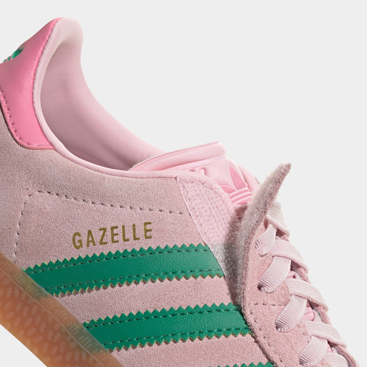 adidas Originals Children's Gazelle Pink / Green - Gum