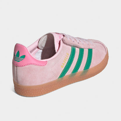 adidas Originals Children's Gazelle Pink / Green - Gum
