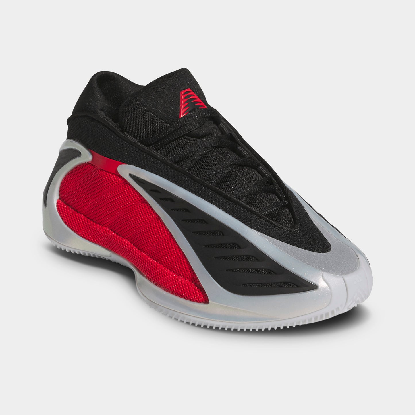 adidas Juniors' Anthony Edwards 2 Silver Metallic / Pure Ruby - Black
