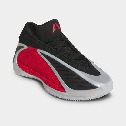 adidas Anthony Edwards 2 Silver Metallic / Pure Ruby - Black