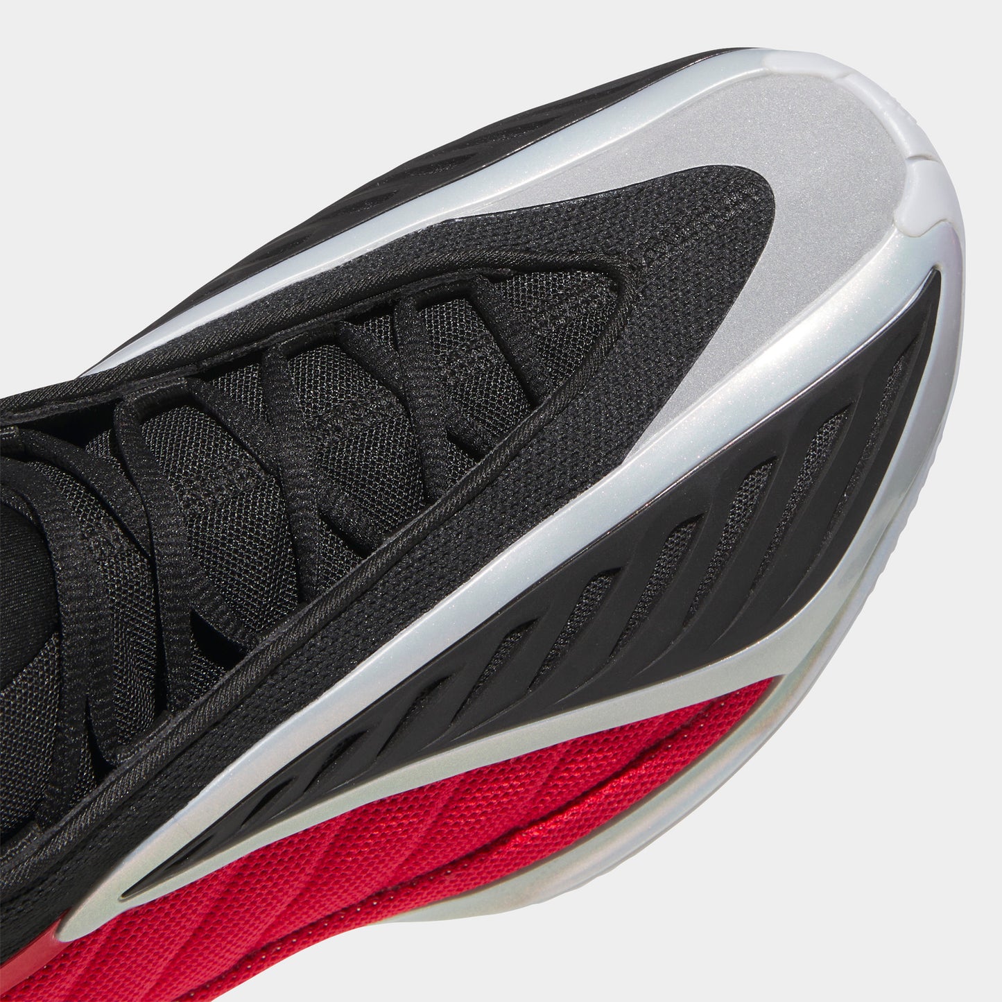 adidas Anthony Edwards 2 Silver Metallic / Pure Ruby - Black