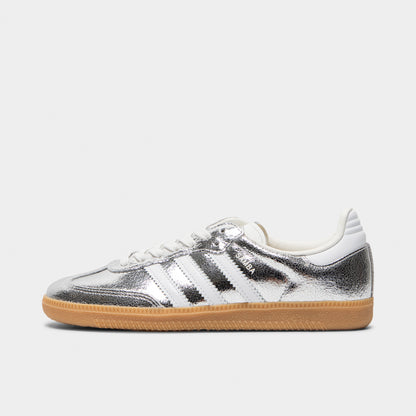 adidas Women's Samba OG Silver Metallic / Ftwr White - Gum