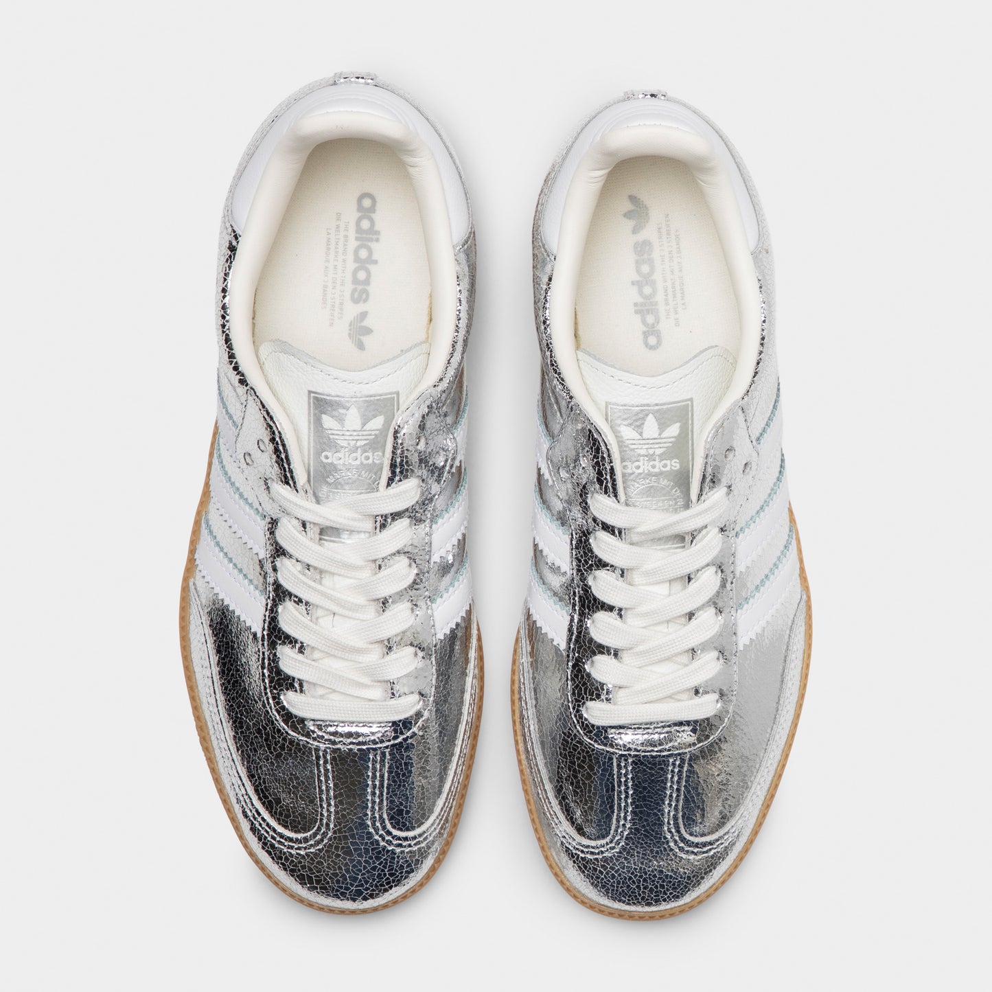 adidas Women's Samba OG Silver Metallic / Ftwr White - Gum
