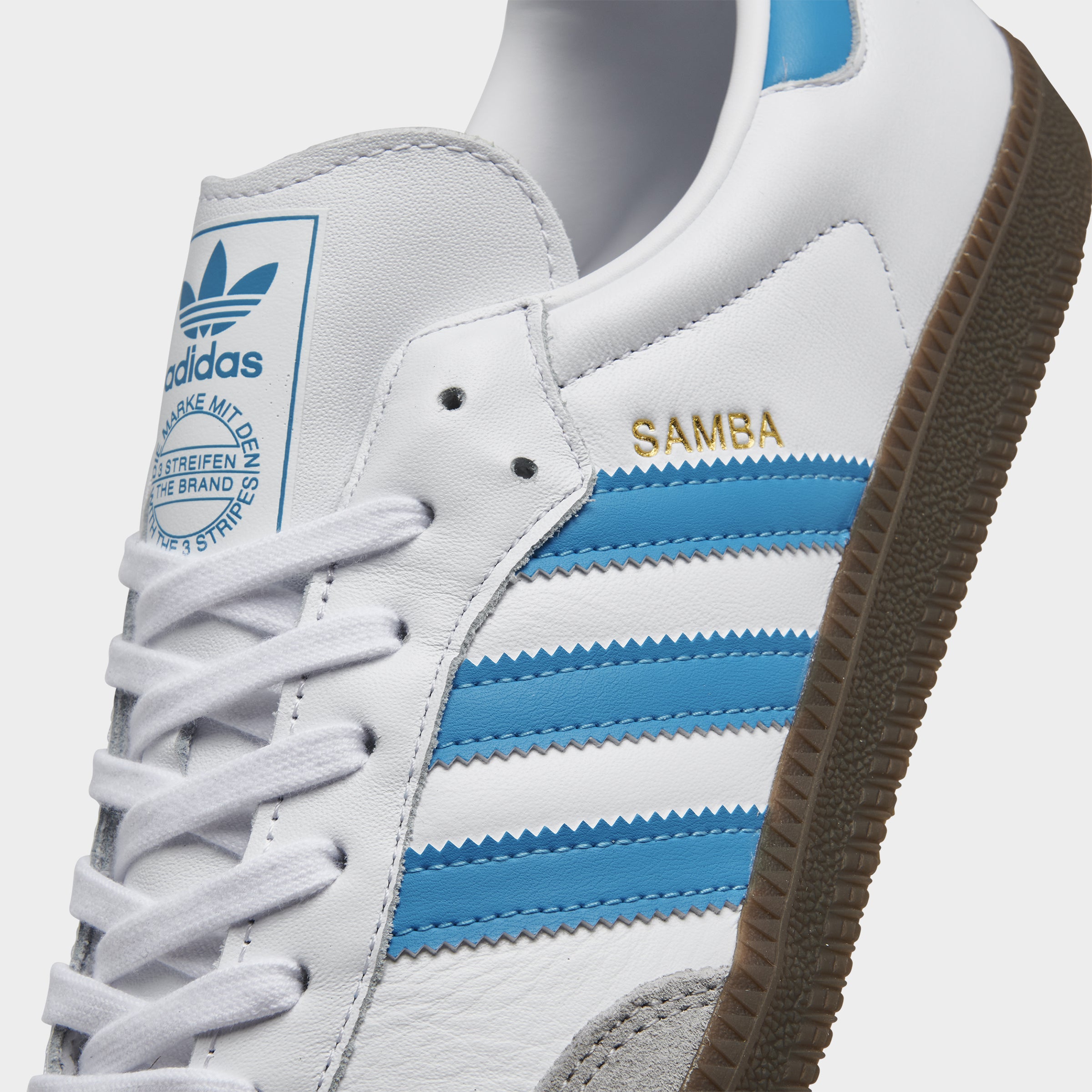 adidas Samba OG White / Blue - Gum – JD Sports
