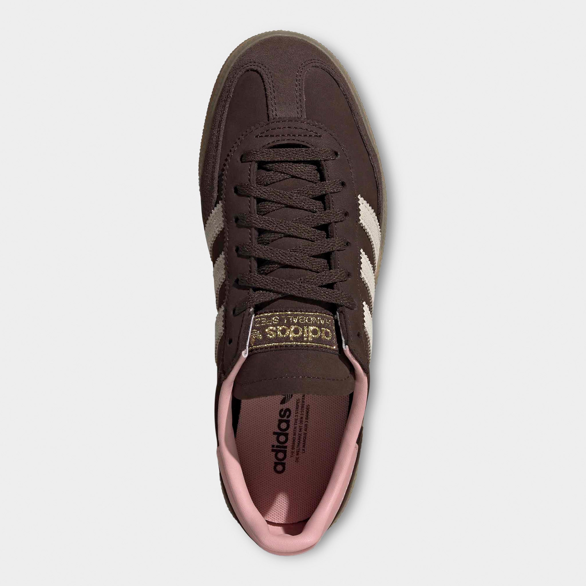 adidas Originals Women's Handball Spezial Dark Brown / Alumina