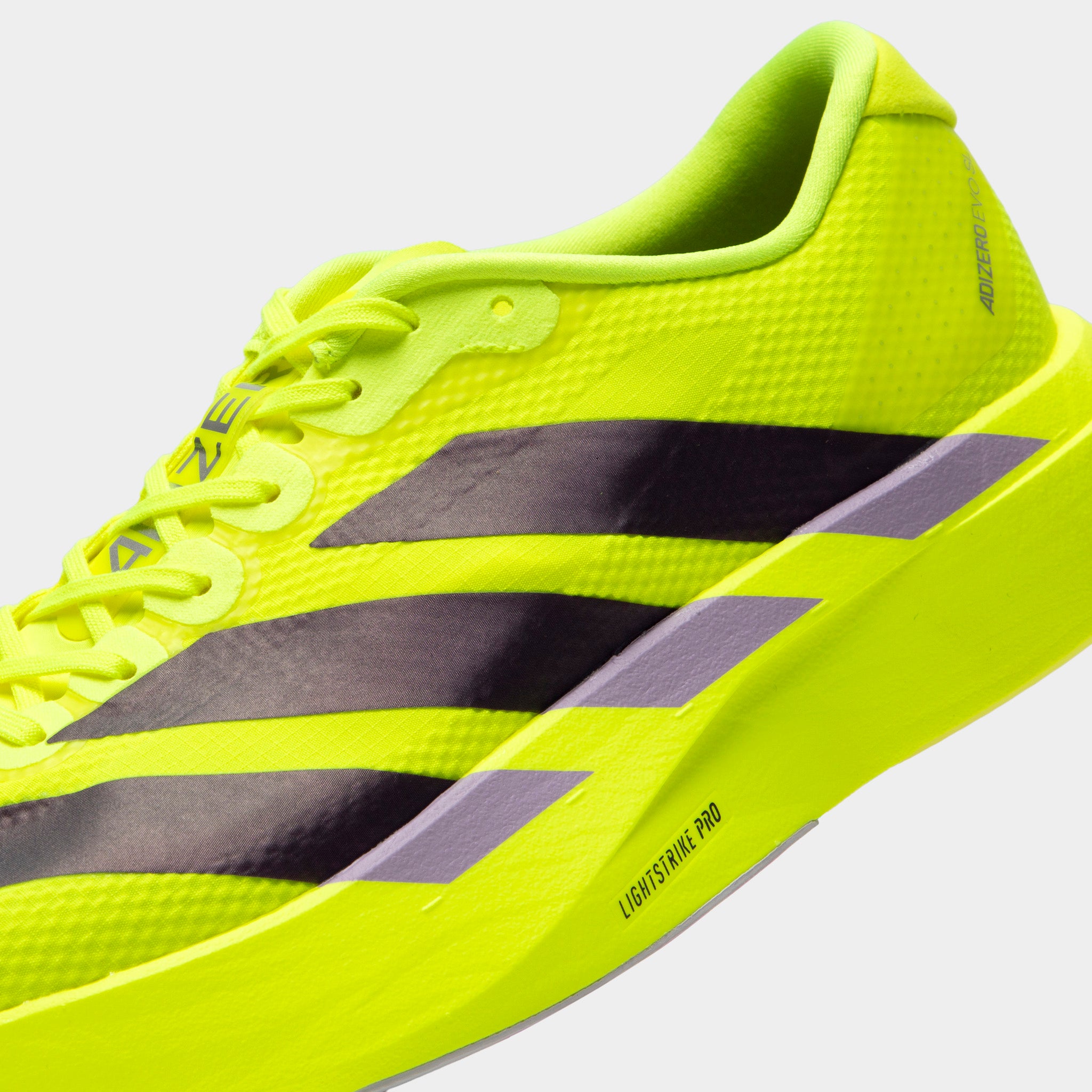 adidas adizero Evo SL 28cm ネイビー/イエロー Adidas Adizero EVO SL Men's Running Shoes, navy / yellow, 27.5 cm