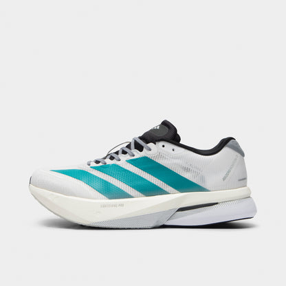 adidas Adizero Boston 13 Blanc / Thé pur - Gris