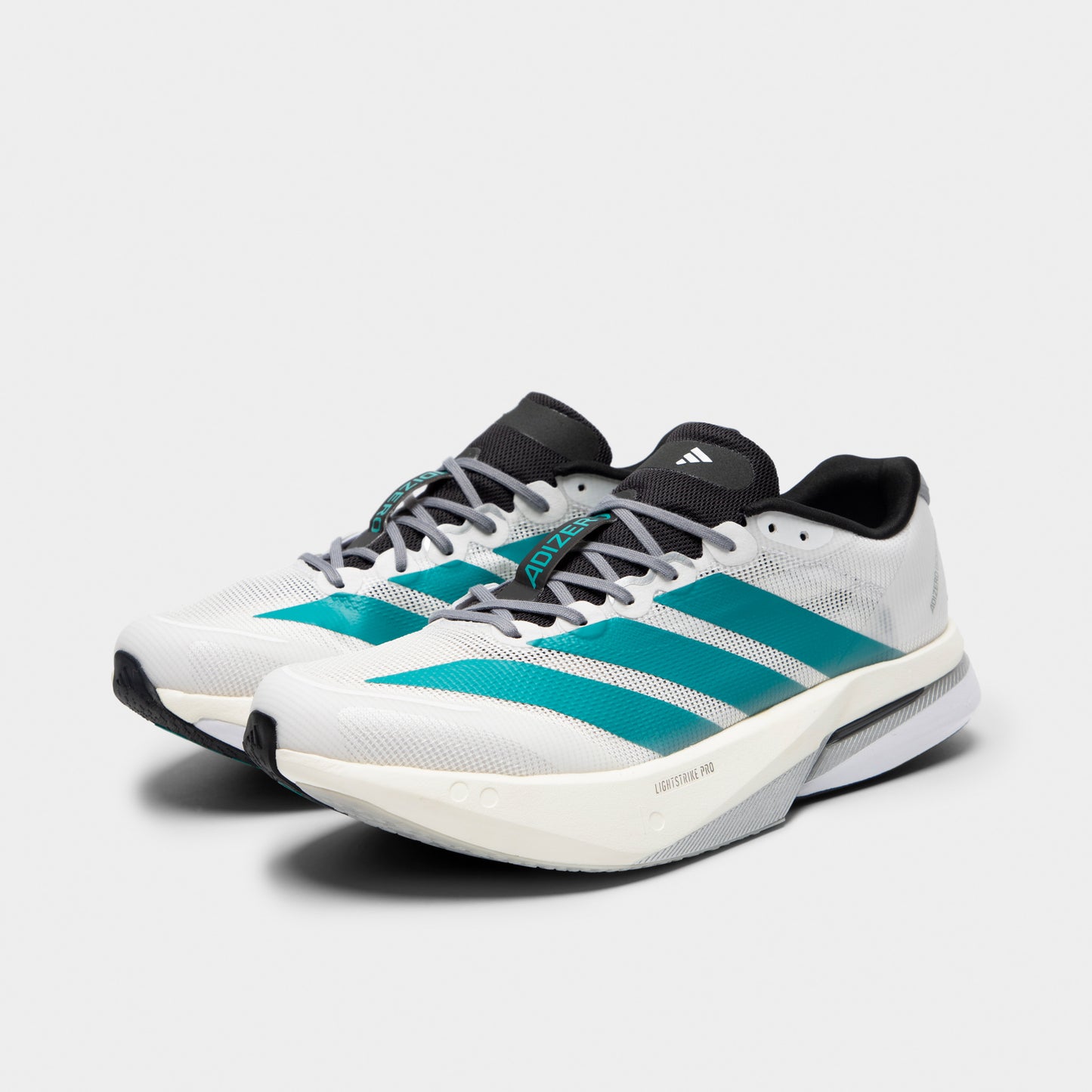 adidas Adizero Boston 13 Blanc / Thé pur - Gris
