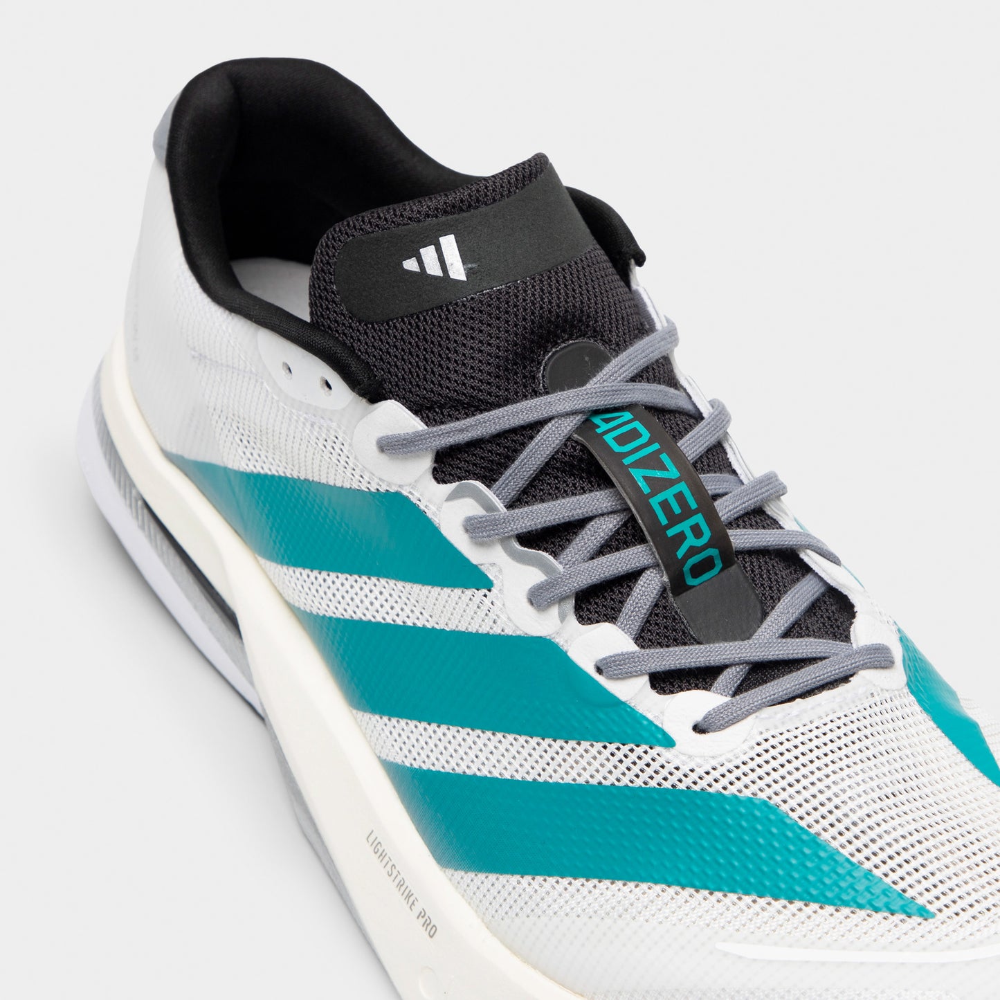 adidas Adizero Boston 13 Blanc / Thé pur - Gris