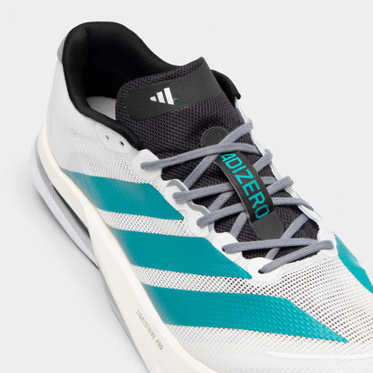 adidas Adizero Boston 13 Blanc / Thé pur - Gris
