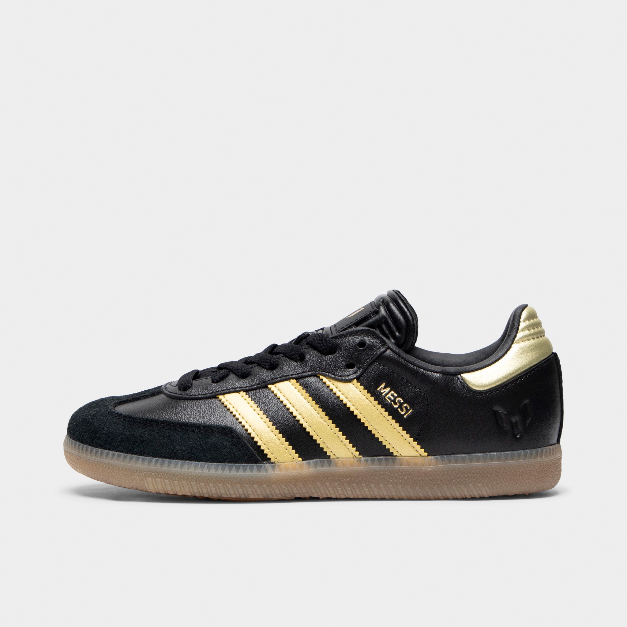 adidas Juniors' Samba Messi Core Black / Gold Metallic - Gum – JD Sports