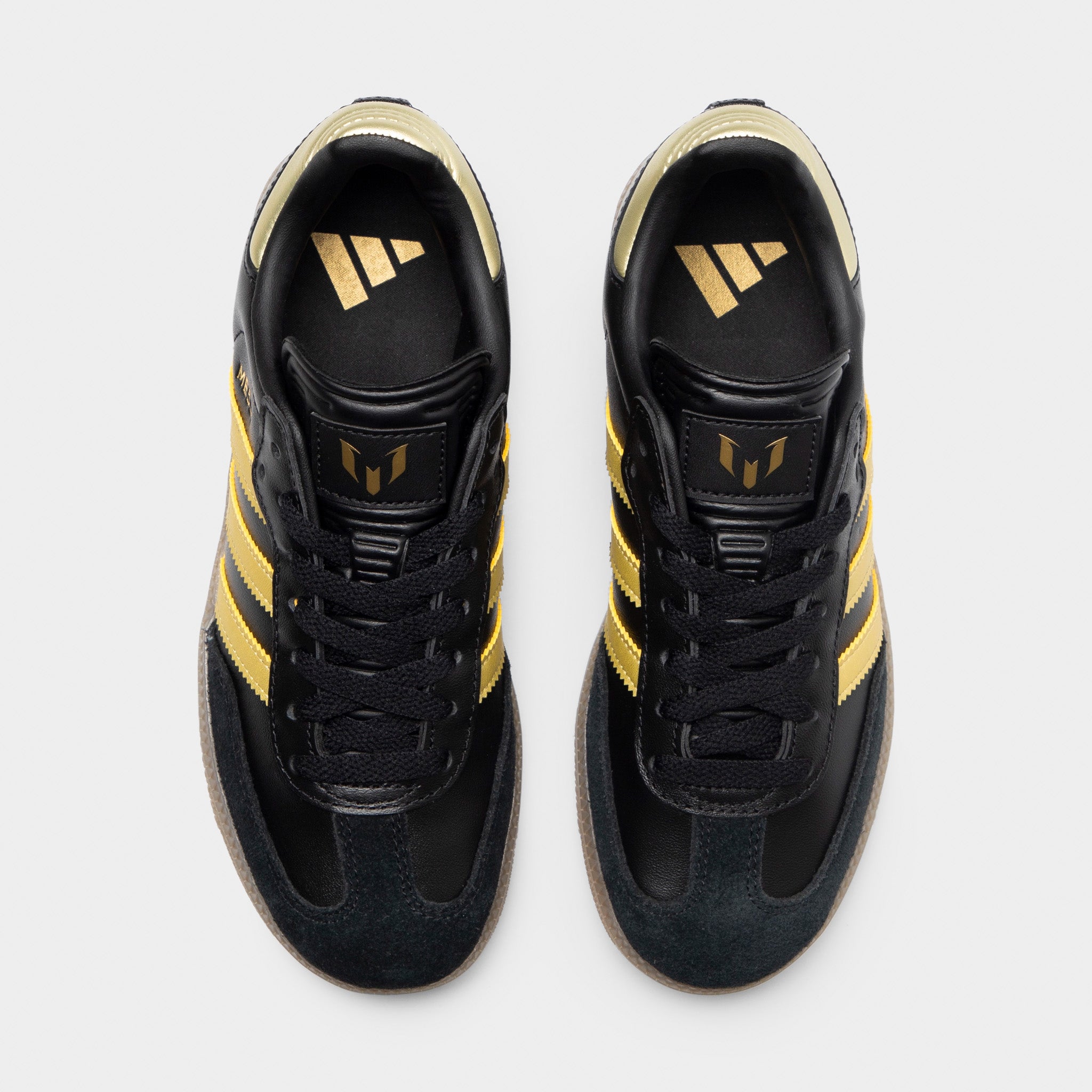 adidas Juniors' Samba Messi Core Black / Gold Metallic - Gum – JD
