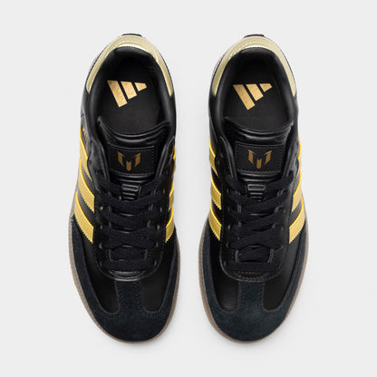 adidas Juniors' Samba Messi Core Black / Gold Metallic - Gum