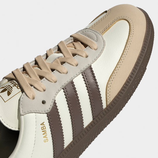 adidas Femmes Samba OG Blanc cassé / Terre Strata - Gomme