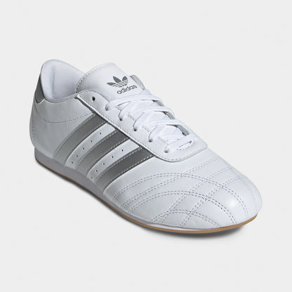 adidas Femmes Lacets Taekwondo Blanc / Argent - Gomme