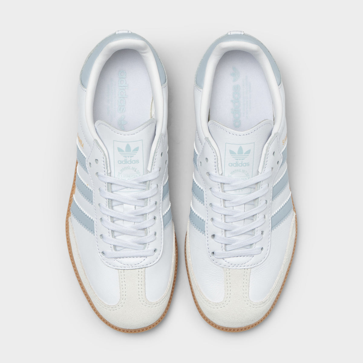 adidas Juniors' Samba OG White / Halo Blue - Gum