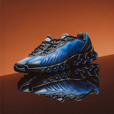 Nike Air Max DN8 "Black / Hyper Royal" shoe. Shop men's Nike now