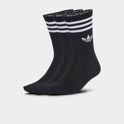 adidas Originals 3 Stripes Crew Socks (3-Pack) / Black