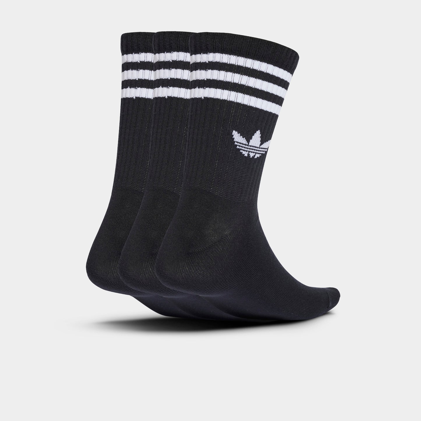 adidas Originals 3 Stripes Crew Socks (3-Pack) / Black