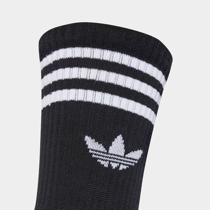 adidas Originals 3 Stripes Crew Socks (3-Pack) / Black