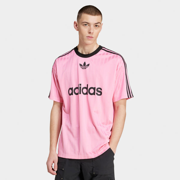 adidas Adicolour Poly T-Shirt Bliss Pink / Black | JD Sports