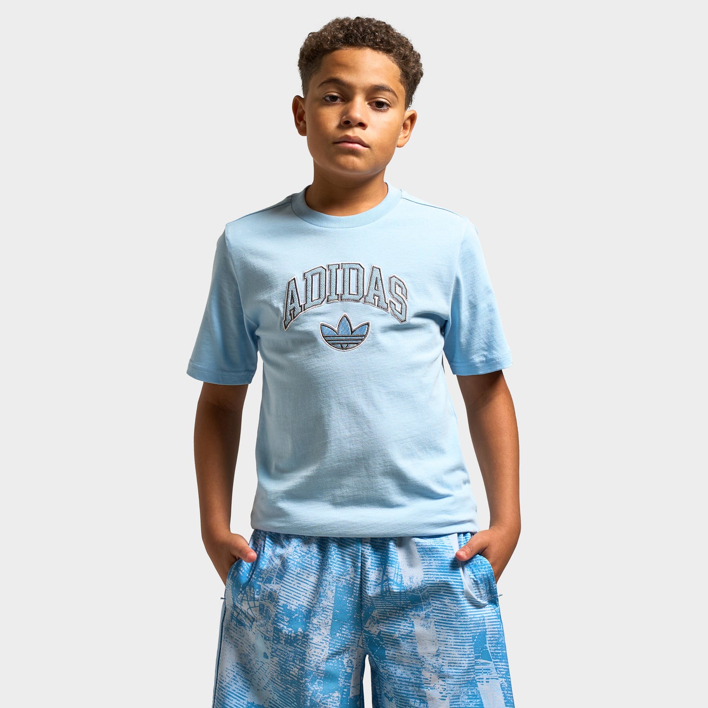 adidas Juniors' Tee / Clear Sky