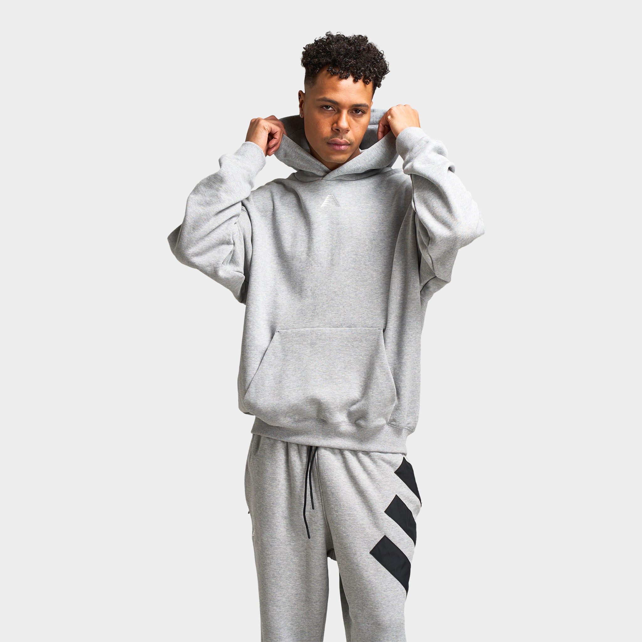 adidas Anthony Edwards GFX Hoodie / Medium Heather Grey – JD