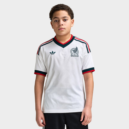 adidas Juniors' Mexico Replica Away Jersey White / Grey