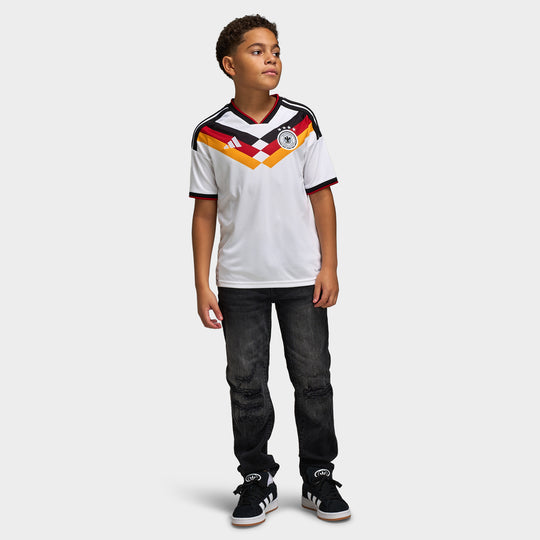 adidas Juniors' Germany Replica Home Jersey / White