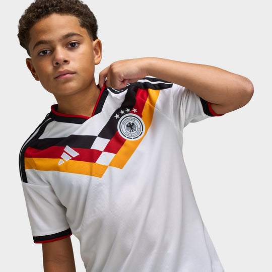 adidas Juniors' Germany Replica Home Jersey / White