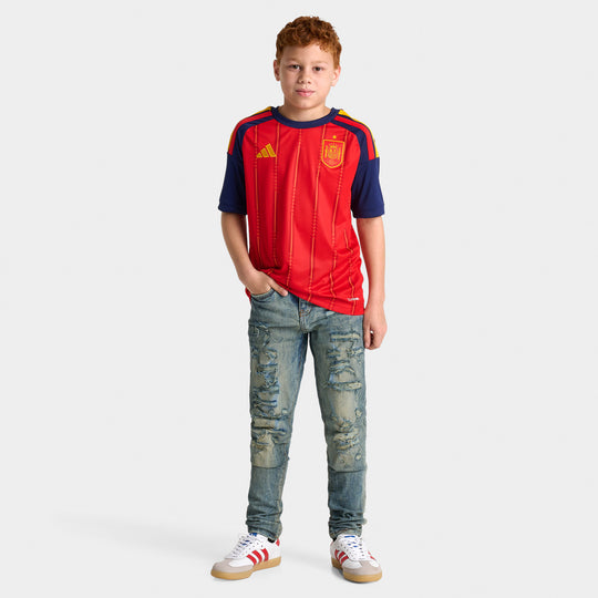 adidas Juniors' Spain Replica Home Jersey / Red