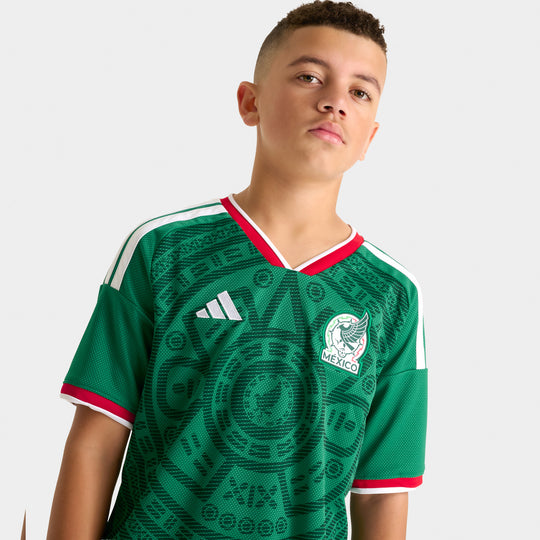 adidas Juniors' Mexico Replica Home Jersey / Green