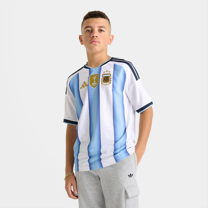 adidas Juniors' Argentina Replica Home Jersey / White