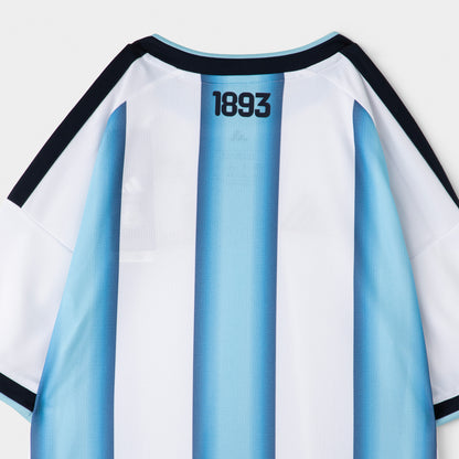 adidas Juniors' Argentina 26 Home Replica Messi Jersey Short Sleeve / White