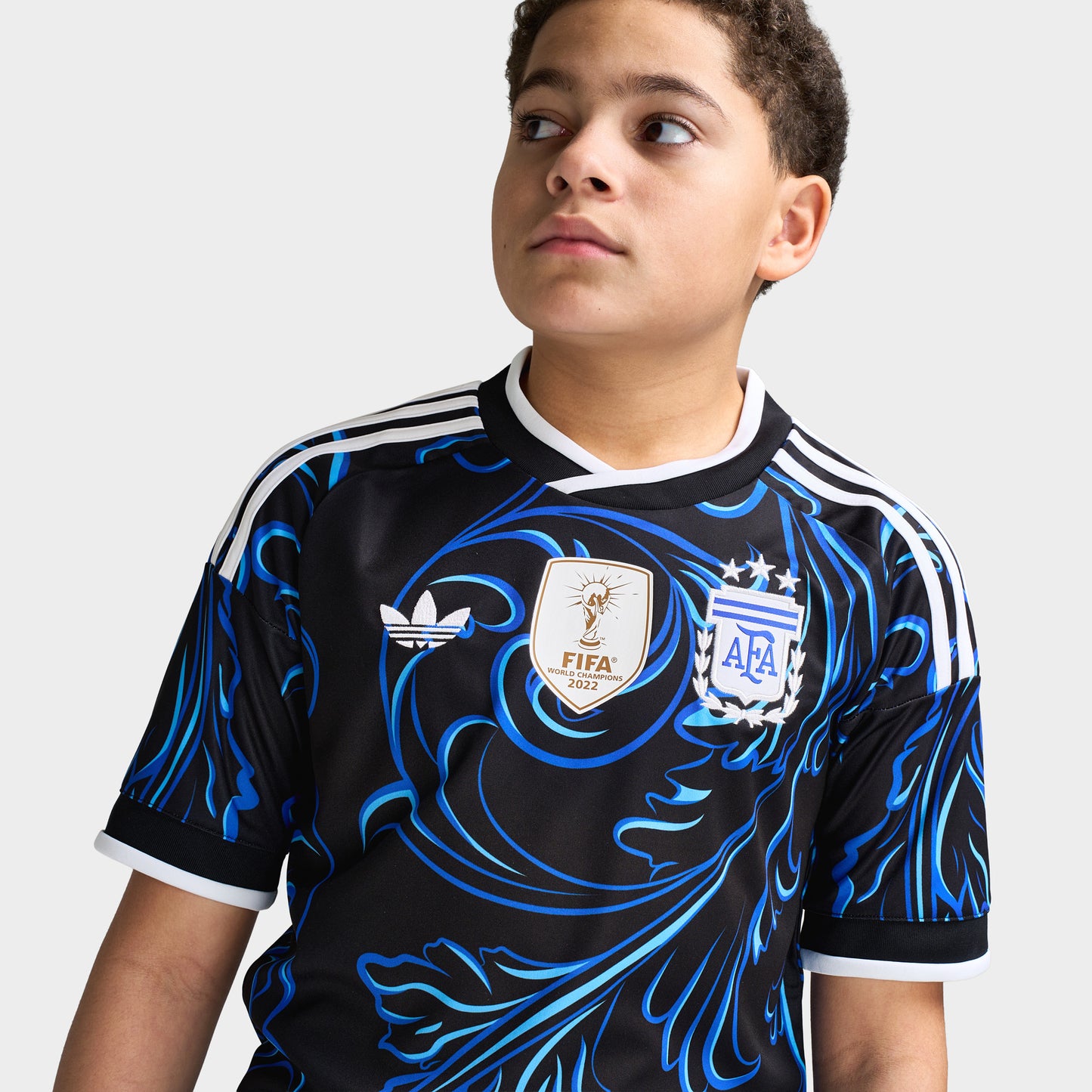 adidas Juniors' Argentina Replica Away Jersey / Black