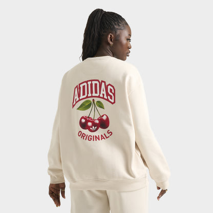 adidas Femme Crewneck Cerise / Blanc Merveilleux