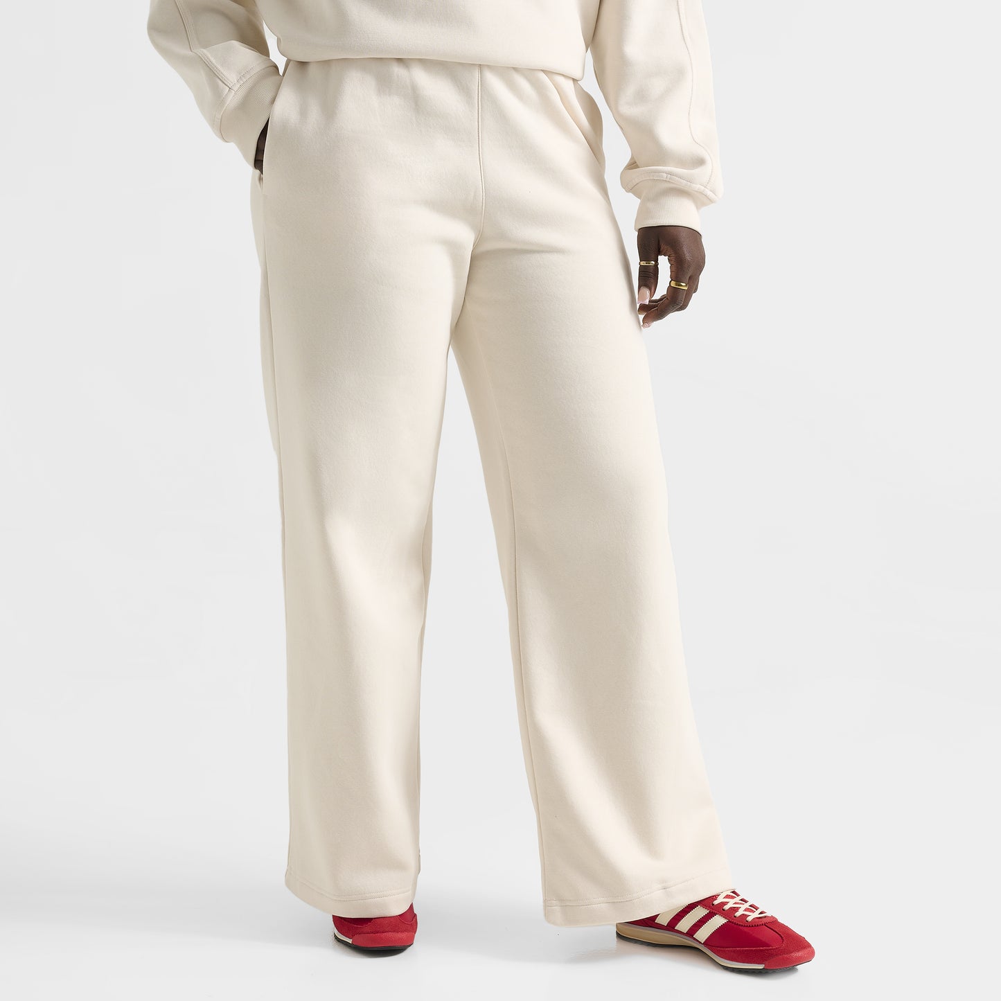 Adidas Women's Cherry Wide Leg Pant / Wonder White